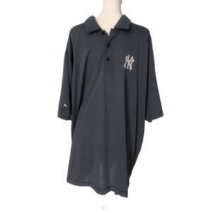 Antigua New York Yankees Polo Shirt XXL Navy White Striped - NWOT
